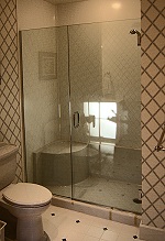 Camden MTI seated base with Corian walls.